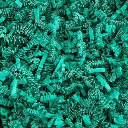 Crinkle Cut Paper Shred Filler (1/2 LB) Gift Wrapping &amp; Basket Filling - Teal