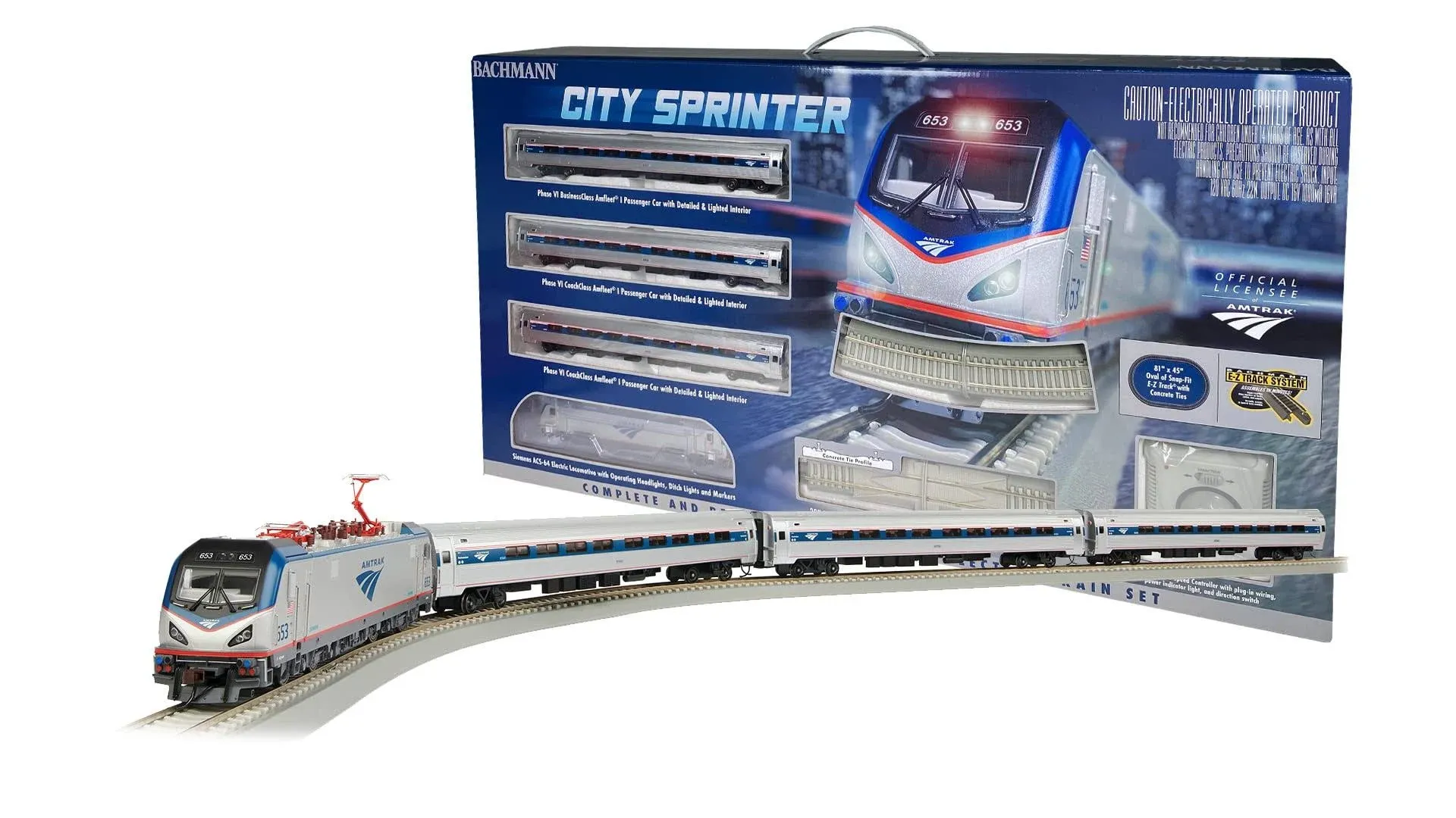 Bachmann Amtrak City Sprinter Train Set, HO Scale