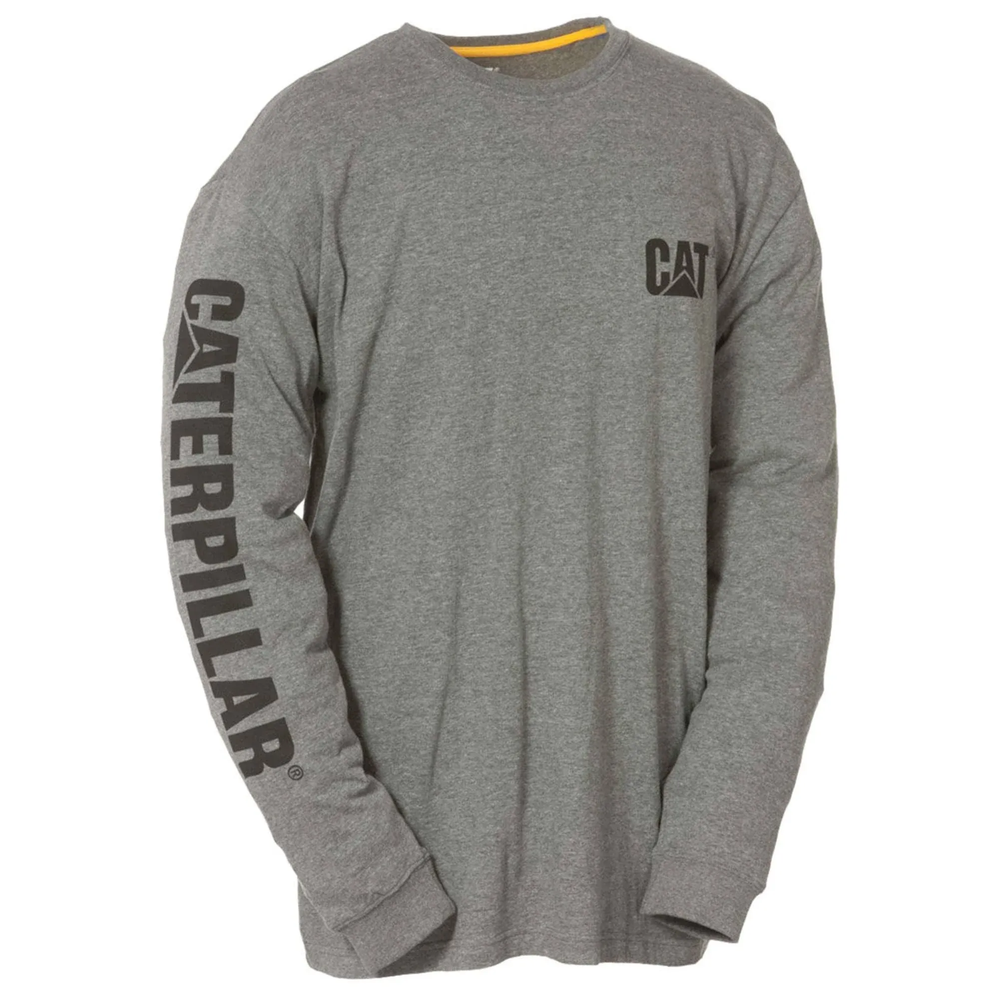 CAT Long Sleeve Trademark Banner T-Shirt Men's