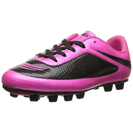 Vizari Infinity FG Soccer Shoe | Soccer Cleats Youth & Adult | Kids Soccer Cleats | Outdoor Soccer Shoes Boys & Girls | Shin guards available in Pink/Black 3.5 size