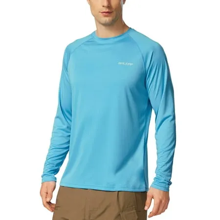 Baleaf Men's UPF 50+ Outdoor Running Long Sleeve T-Shirt