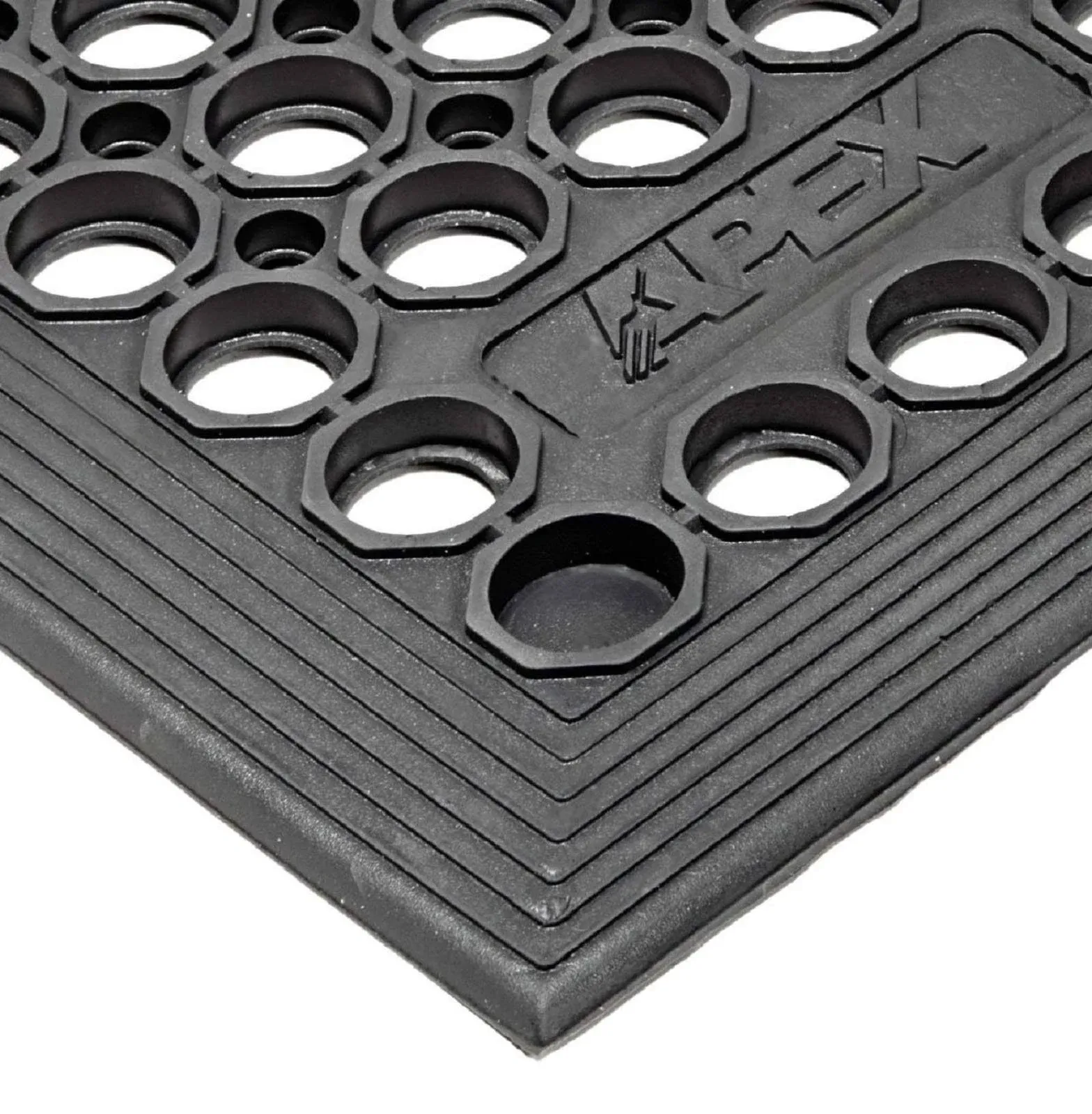 Notrax T30S0035BL Apex Competitor Anti-Fatigue Floor Mat - 3' x 5', Rubber, Black