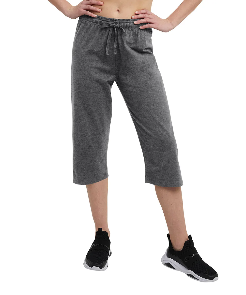 Champion Women's Capris GRANITE - Granite Heather Capri Pants - Women