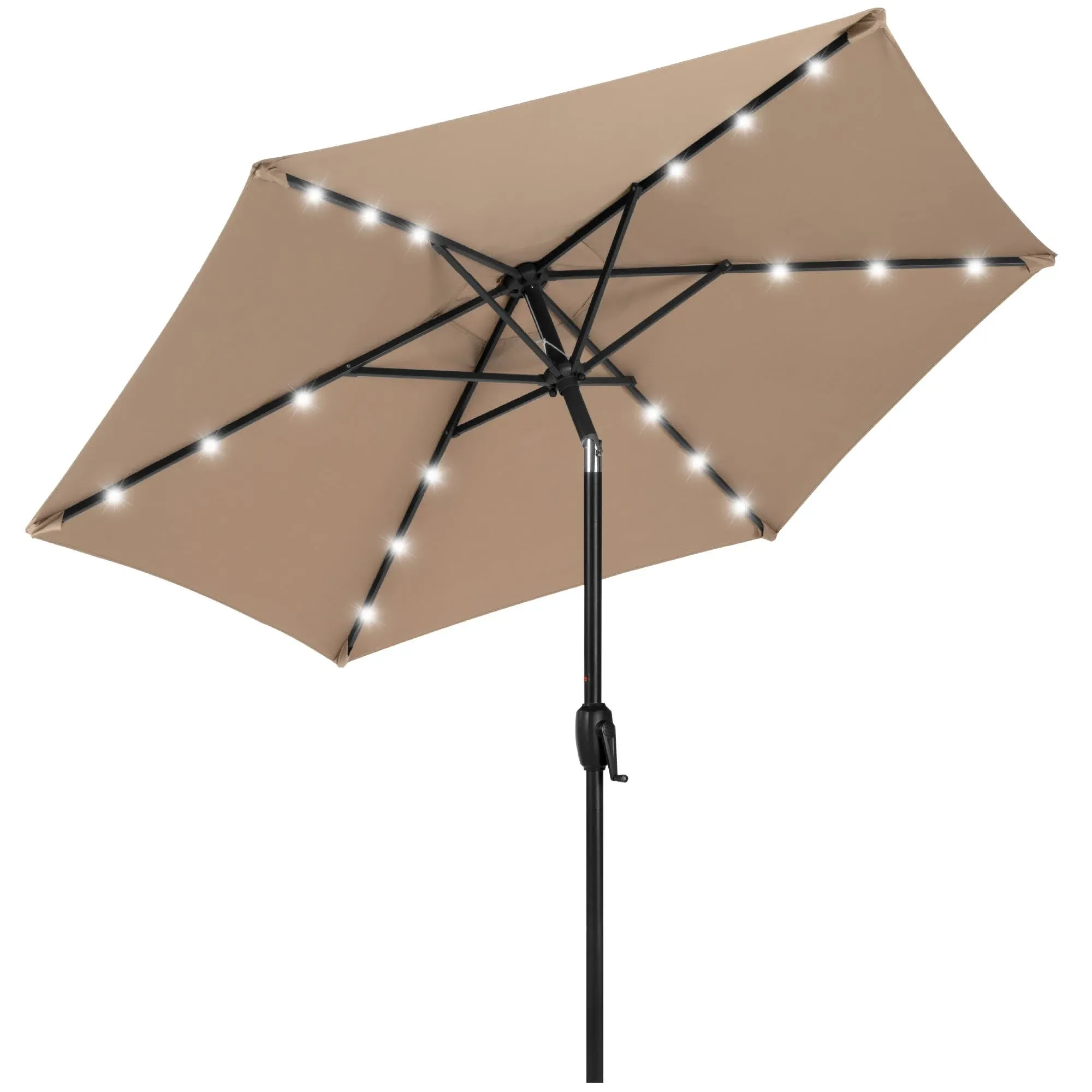 Best Choice Products 7.5ft Outdoor Solar Patio Umbrella