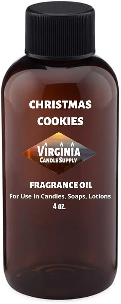 Virginia Candle Supply Christmas Cookies Fragrance Oil (4 oz bottle) for Candle ...