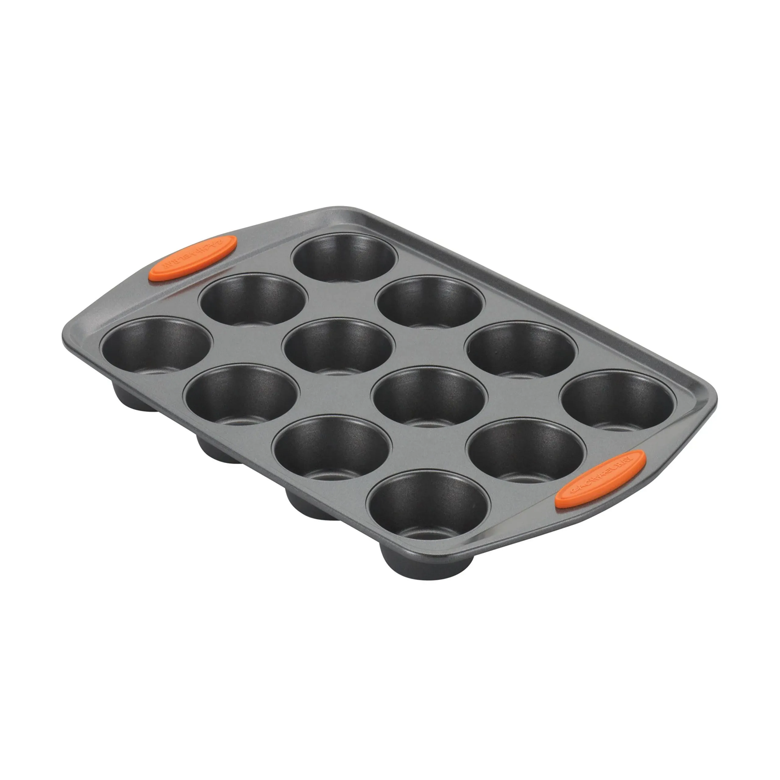 Rachael Ray® Yum-o! Bakeware Oven Lovin' Nonstick Muffin and Cupcake Pan, 12-Cup, Orange