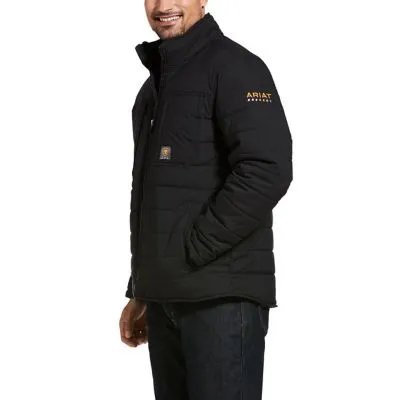 "Men's Rebar Valiant Stretch Canvas Water Resistant Insulated Jacket"