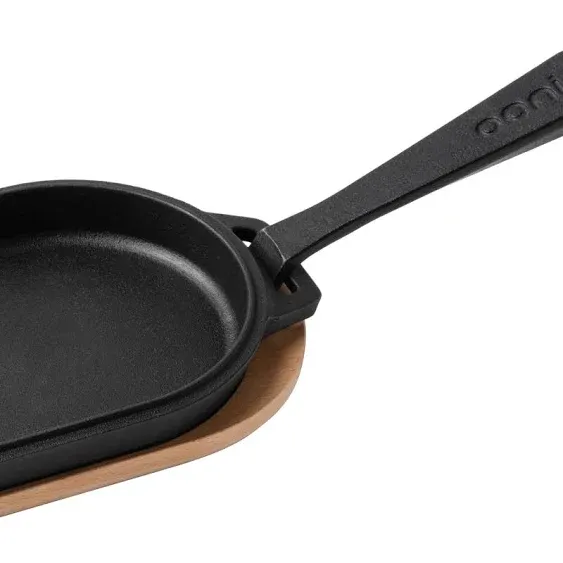 Cast Iron Sizzler Plate - Sizzler Cast Iron Pan - Cast Iron Cookware with Remova