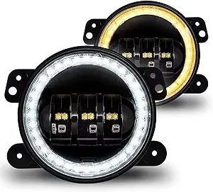 4-Inch 60W LED Fog Lights for Jeep Wrangler JK Unlimited JKU Front Bumper Accessories (2007-2018)