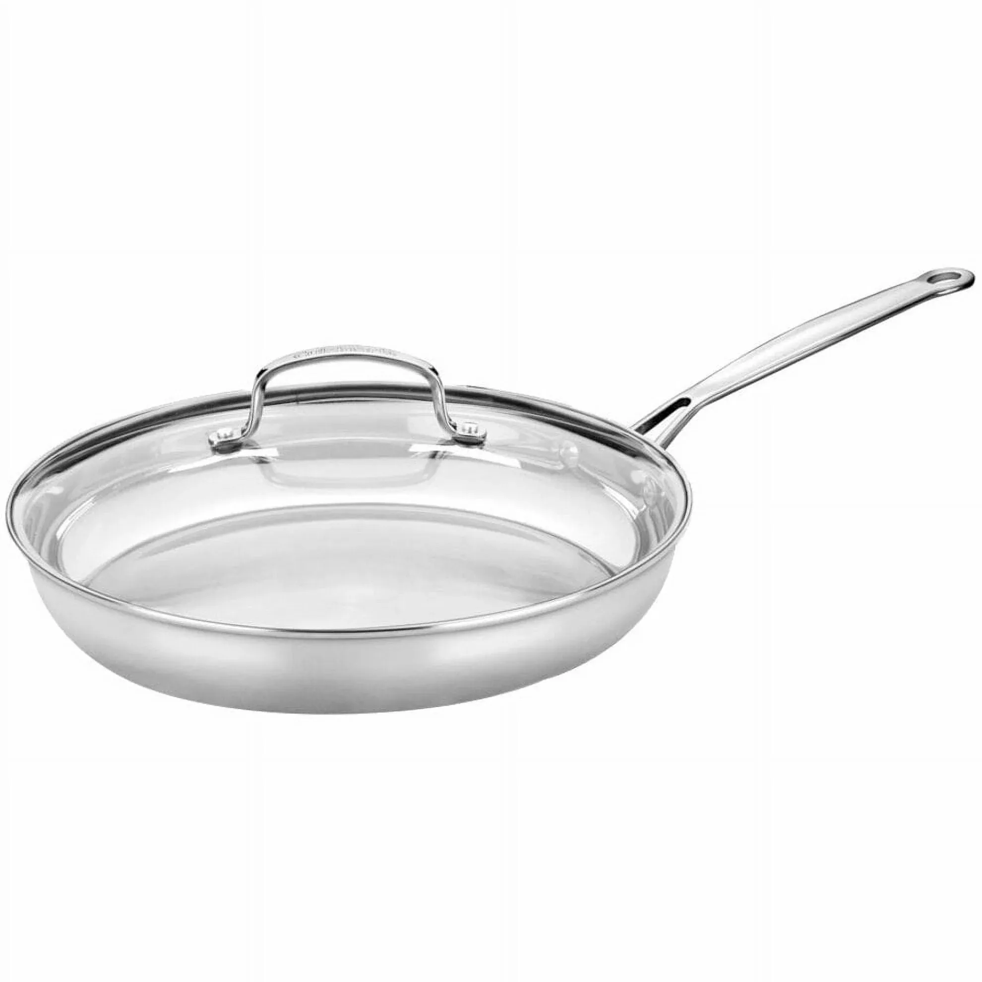 Cuisinart 12 Inch Skillet with Glass Cover, Chef's Classic Collection, 722-30G