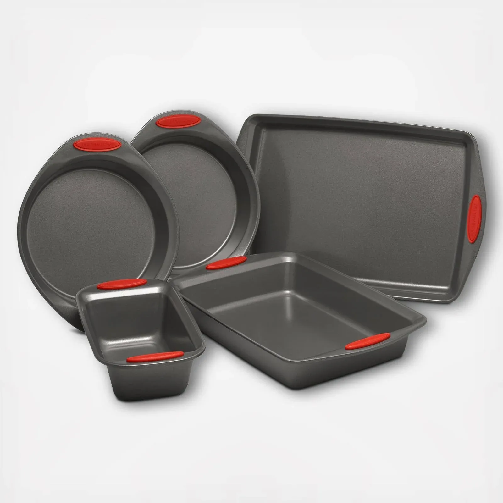 Rachael Ray 5-Piece Nonstick Bakeware Set | Red