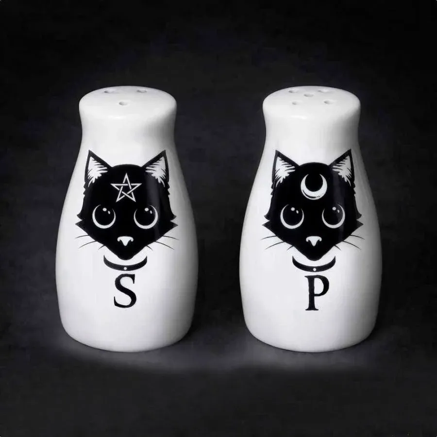 Black Cats — Salt and Pepper Shakers