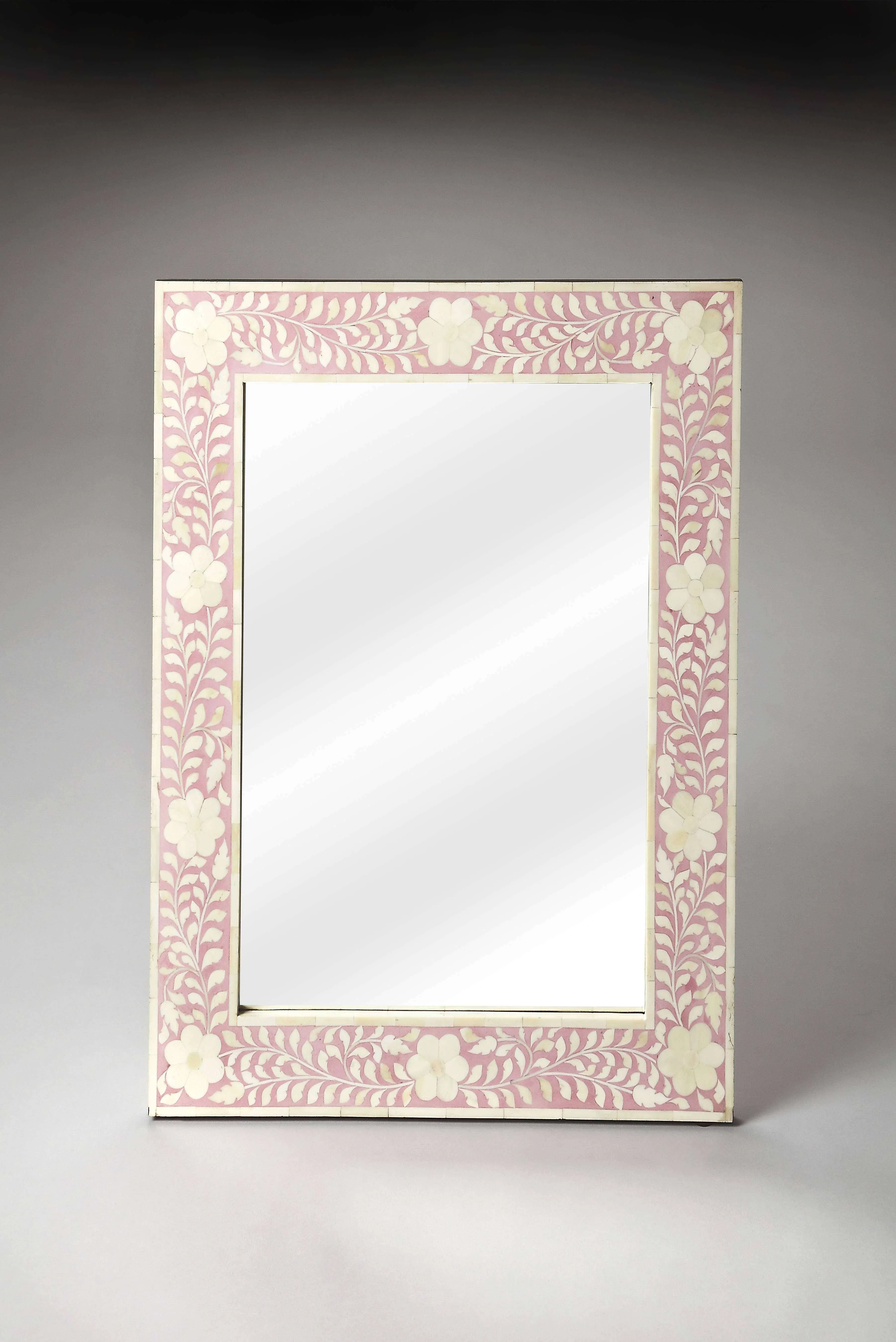 Butler Vivienne Pink Bone Inlay Wall Mirror