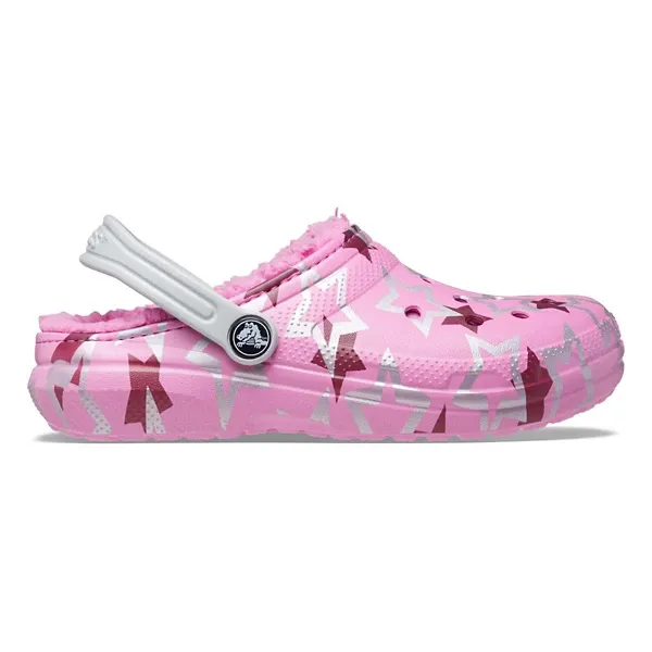 Kids' Crocs Classic Lined Disco Dance Casual Clogs 3 Pink/Multi