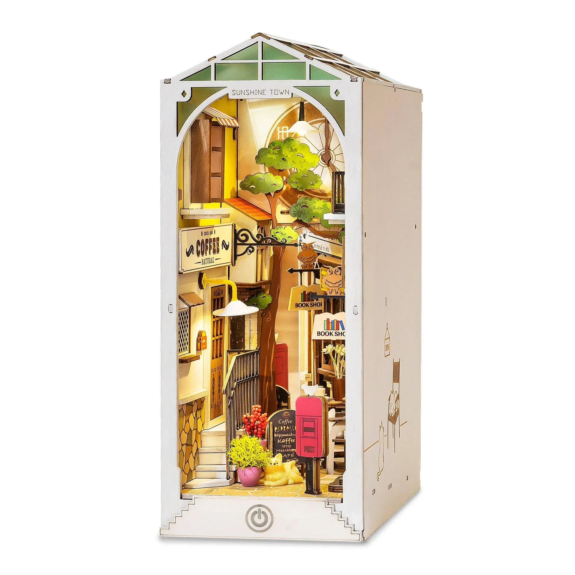 DIY Miniature Book Nook Kit - Sunshine Town