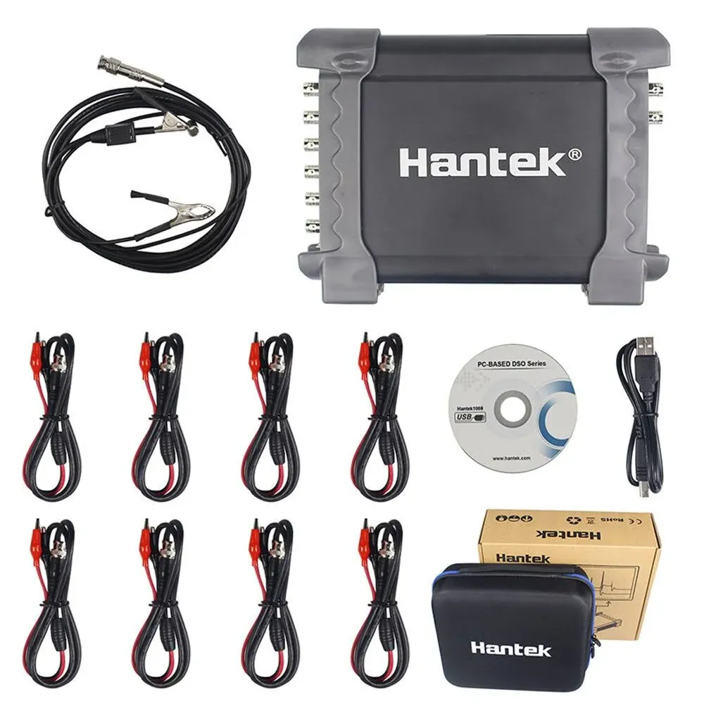 Hantek 1008C PC USB 8CH Automotive Diagnostic Digital Oscilloscope/DAQ/Programmable Generator