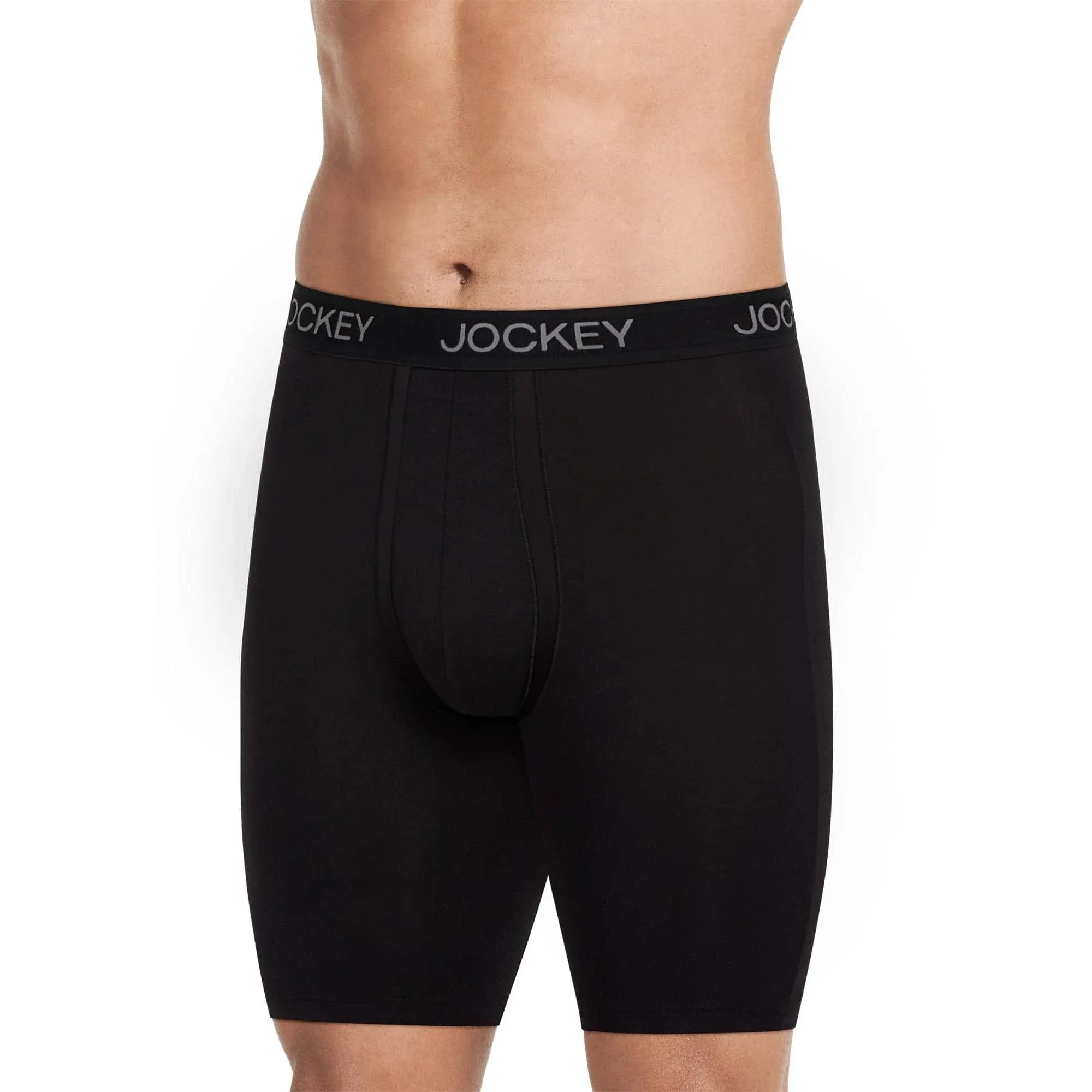 Jockey Men's Chafe Proof Pouch Ultra Soft Modal 8.5" Long Leg B