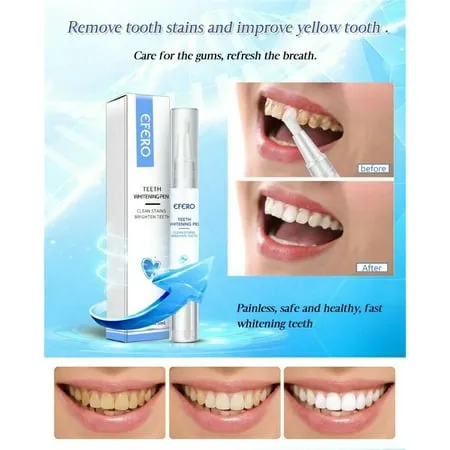 3 Pack Teeth Whitening Kit Teeth Whitening Pen - Natural Harmless Professional Tooth Cleaning Remove Stains Oral Hygiene Non Sensitive Ingredients