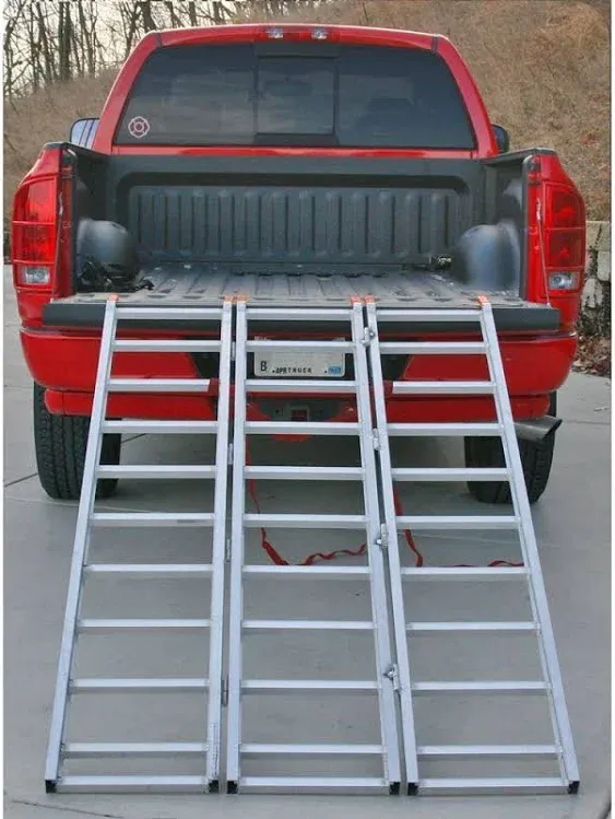 Black Widow TF-8046 Aluminum 6&#039; 8&#034; Folding Folding ATV Ramp