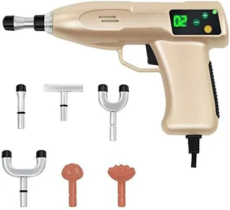 720N Chiropractic Adjusting Tool Instrument Electric Impulse Gun - Golden