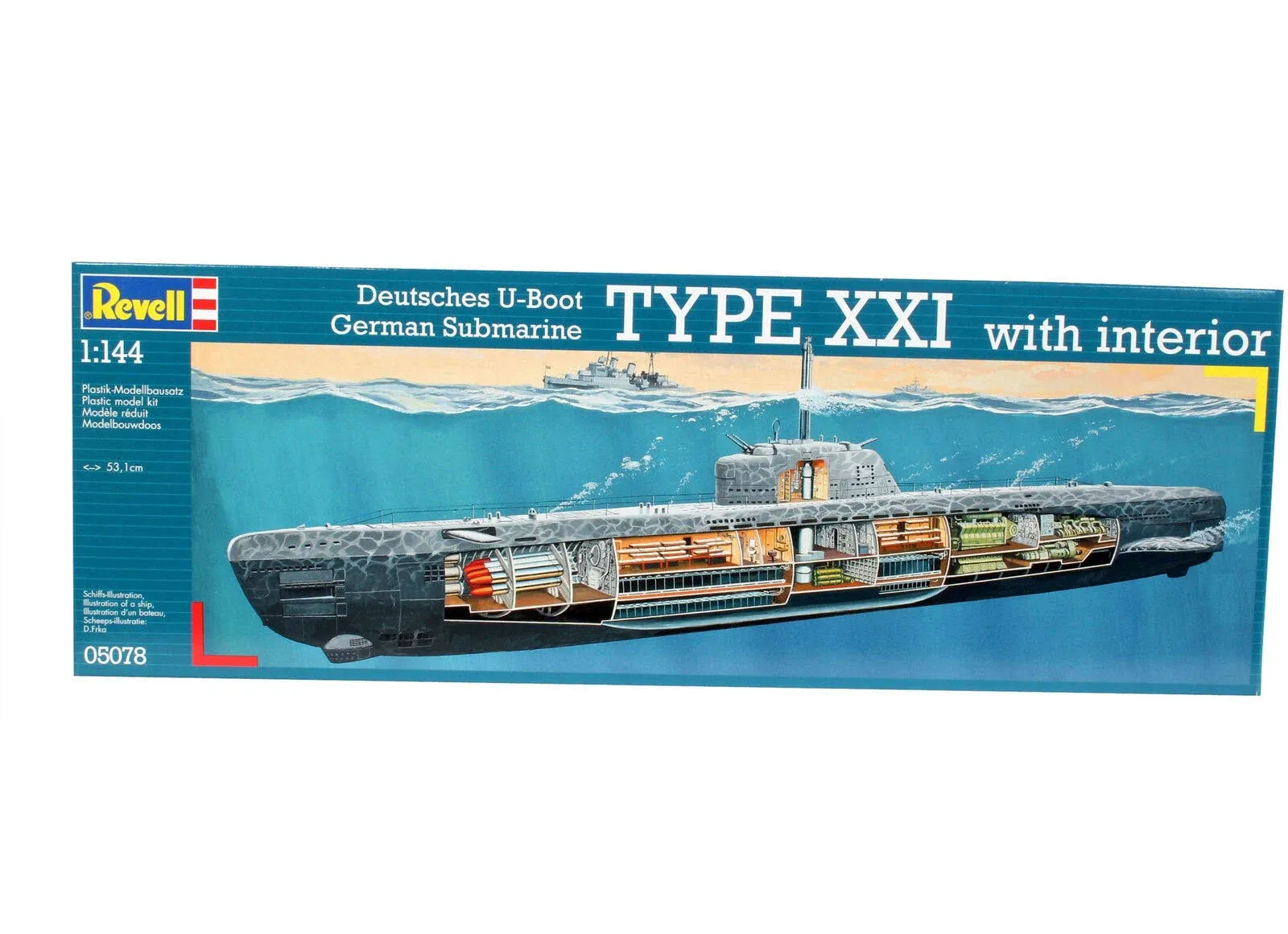 Revell Germany 1/144 U-Boat Type XXI w/interior 05078