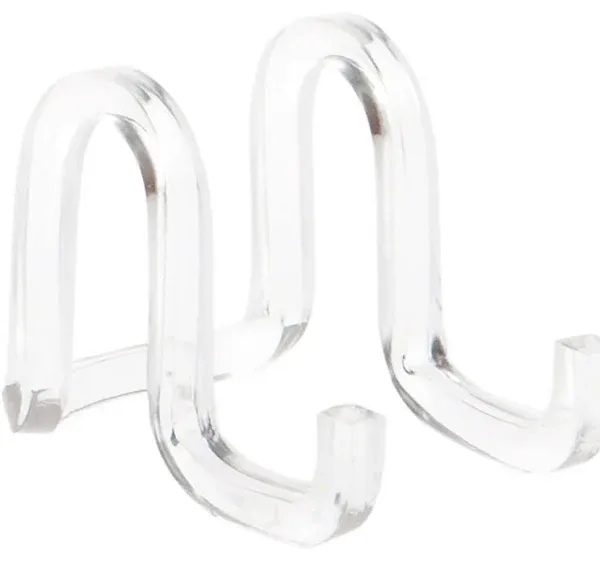 Plymor Clear Acrylic Ribbon-Style Display Easel, 1.875 H x 1.75 W x 2.625 D (6 Pack)