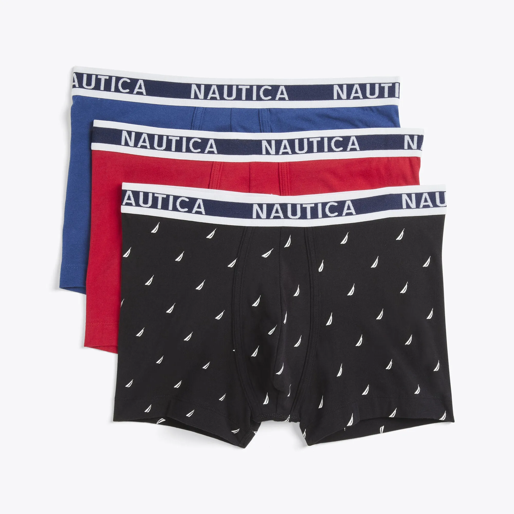 Nautica Mens Stretch Trunks, 3-Pack