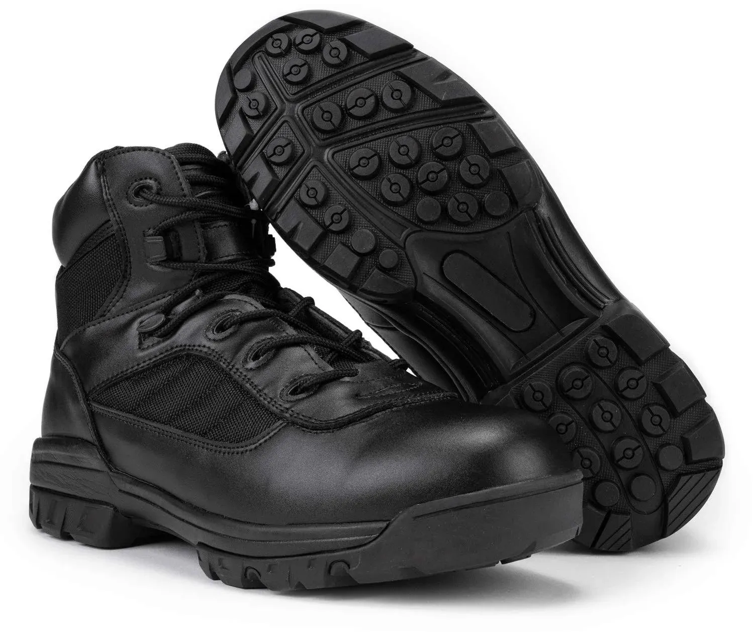 Ryno Gear 6 Coolmax Tactical Combat Side Zip Boots (Black)