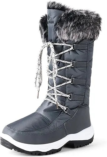 DREAM PAIRS Women's Warm Faux Fur Lined Mid-Calf Winter Snow Boots