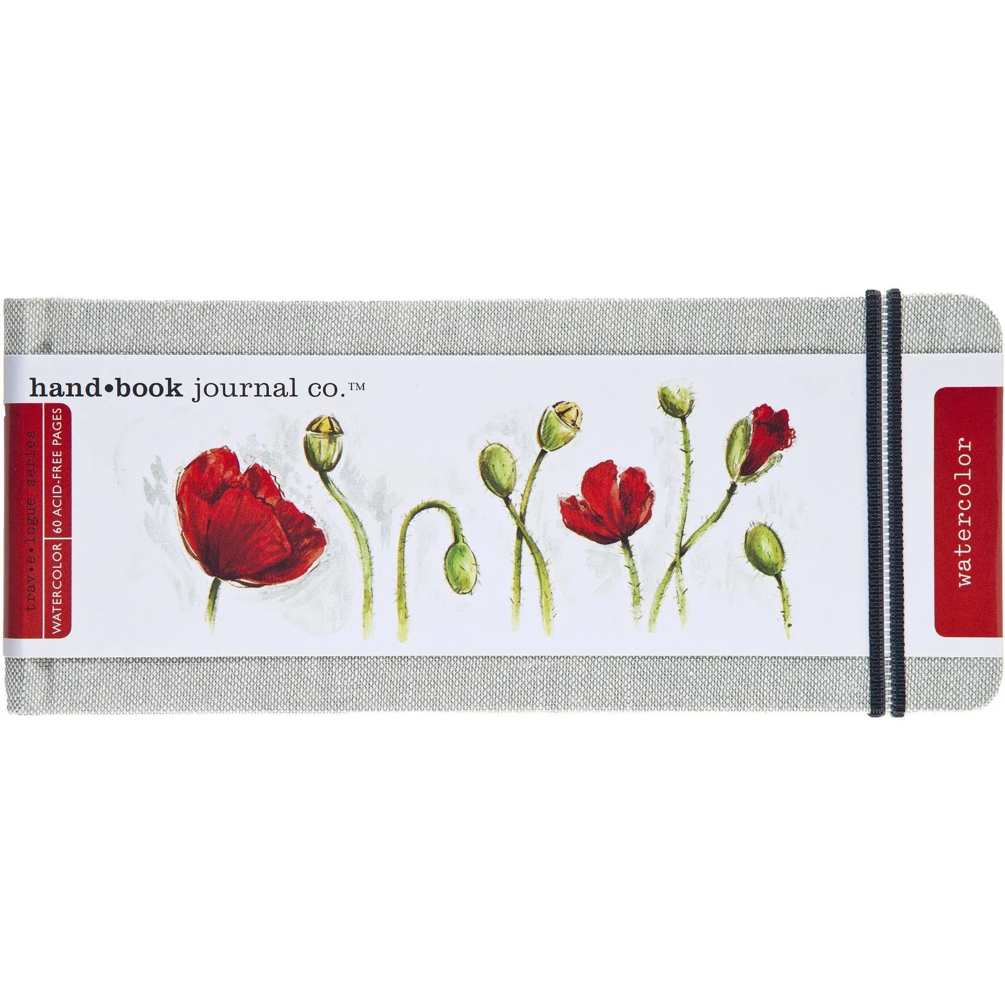 Travelogue Watercolor Journals Pocket Panorama, 3 1/2 in. x 8 1/4 in., 90 lb. (200 gsm)