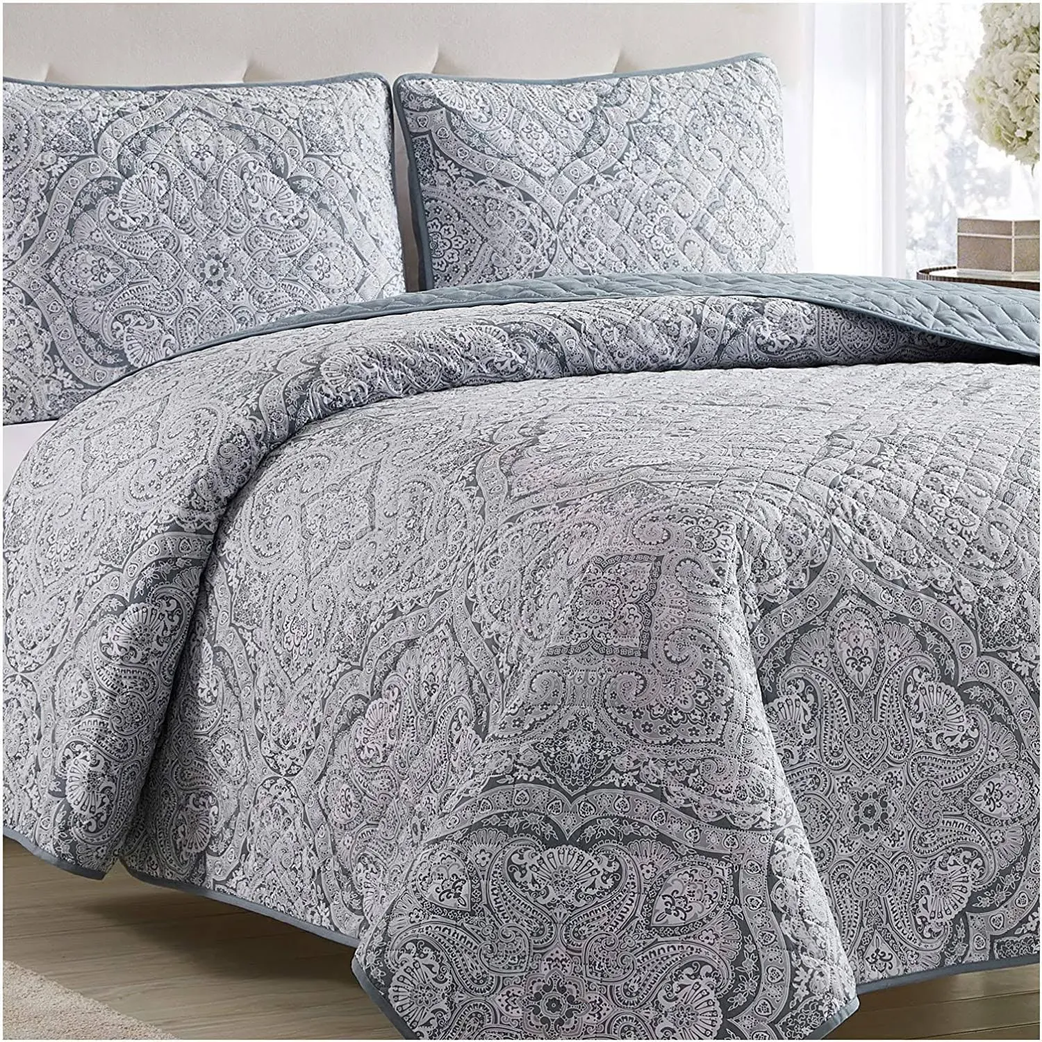 Mellanni Bedspread Coverlet Set Bedding Cover With Shams