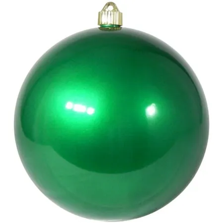 Christmas By Krebs 8" (200mm) Commercial Grade Indoor and Outdoor Shatterproof Plastic, UV and Water Resistant Ball Ornament Decorations (Candy Green)