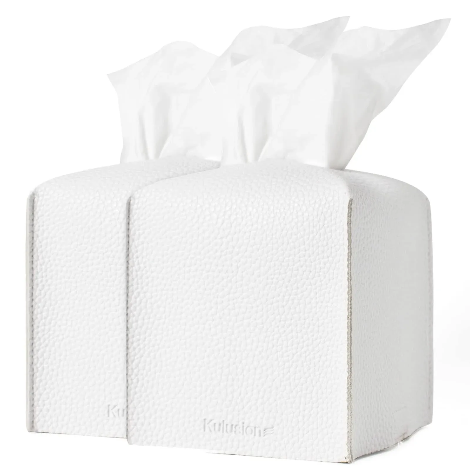 Tissue Box Cover, Leather Tissue Box Covers White Tissue Covers Square for