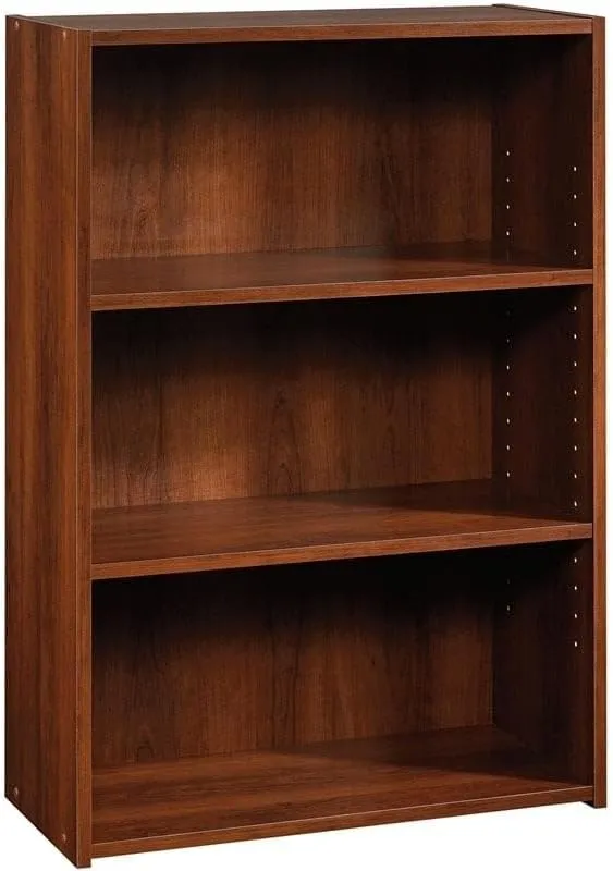 3-Shelf Modern Engineered Wood Bookcase in Brook Cherry