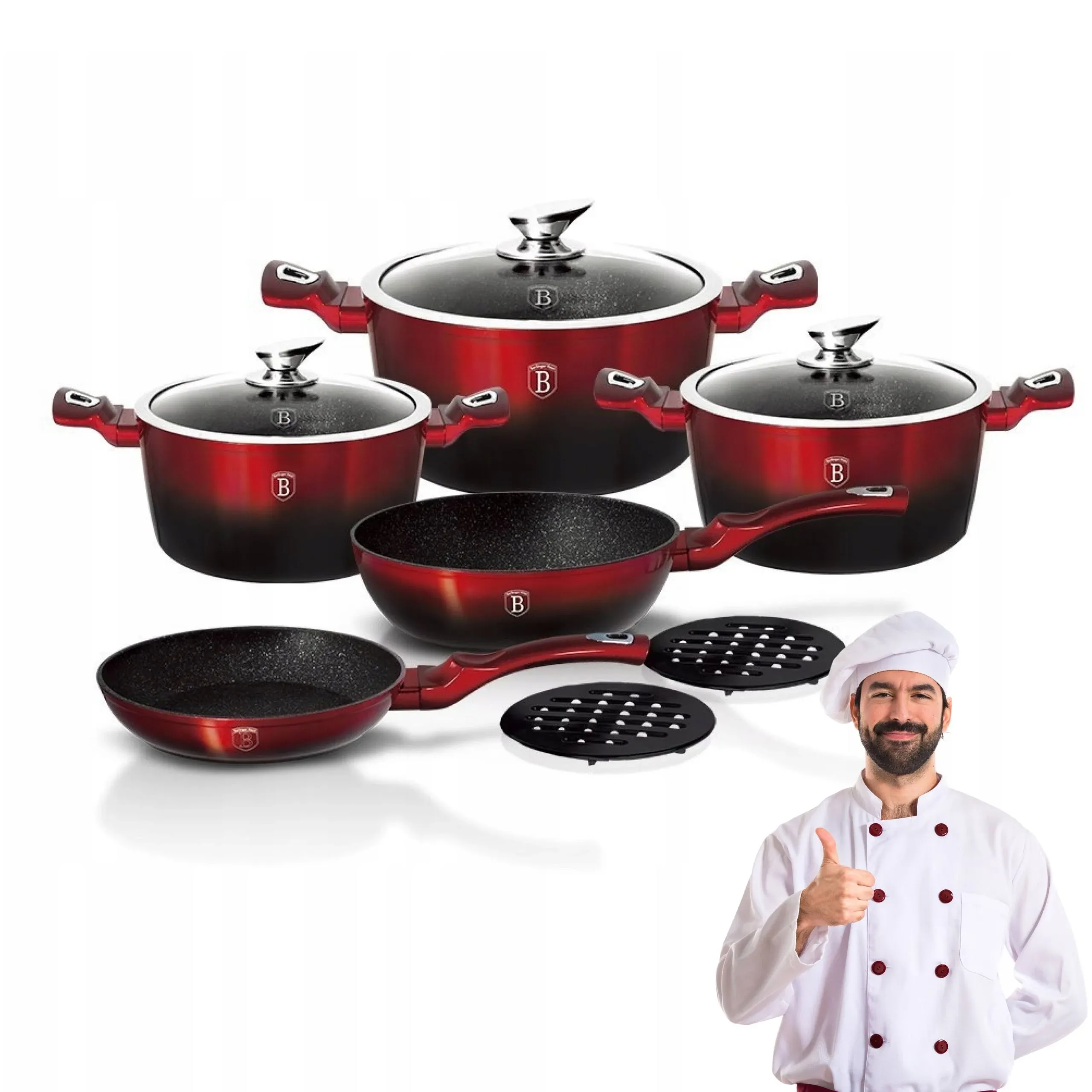 Berlinger Haus 10-Piece Kitchen Cookware Set