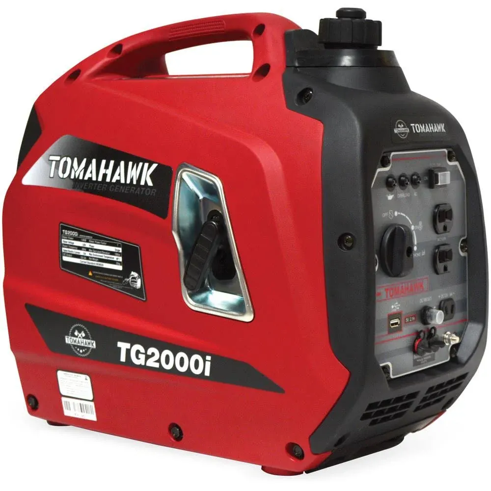 Portable Generator, Gasoline, 2,100 W Rated, 2,200 W Surge, 120V AC, 20 A