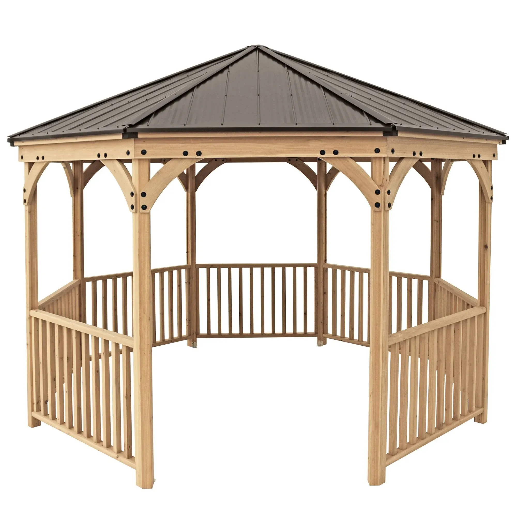 Yardistry Meridian 12 ft. Octagon Gazebo