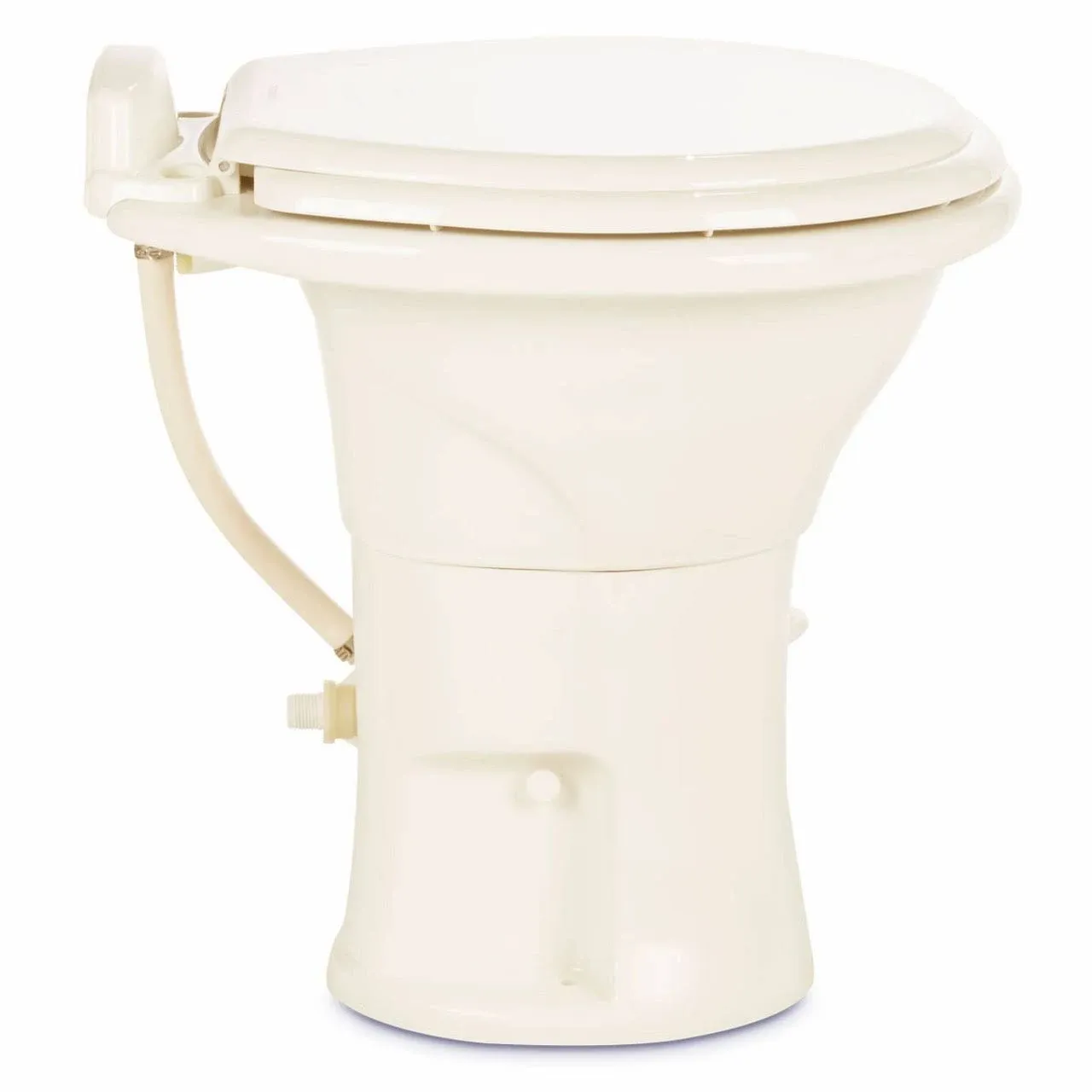 Dometic 310 Standard Toilet - Oblong Shape, Lightweight and Efficient Flush with Pressure-Enhanced PowerFlush and Slow Close Seat Cover - Perfect for Modern RVs