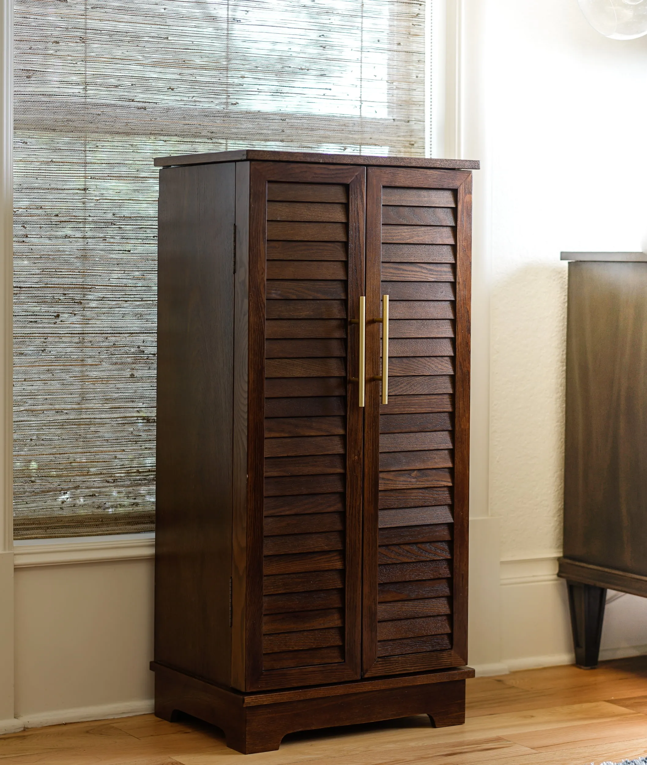 Hives and Honey Port Fully Locking Brown Jewelry Storage Armoire - Dark Chocolate