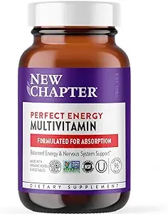 New Chapter, Multivitamines Perfect Energy, 96 comprimés végétariens