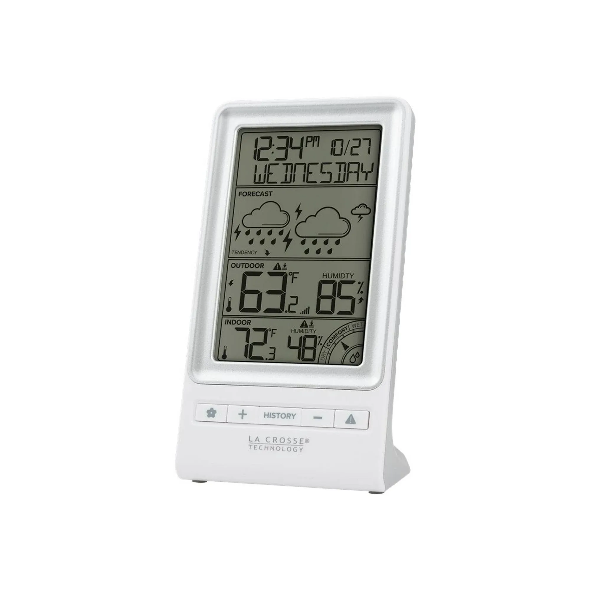 Forecast Station Wireless Digital Sensor Monitor Temperatures Customizable Alert