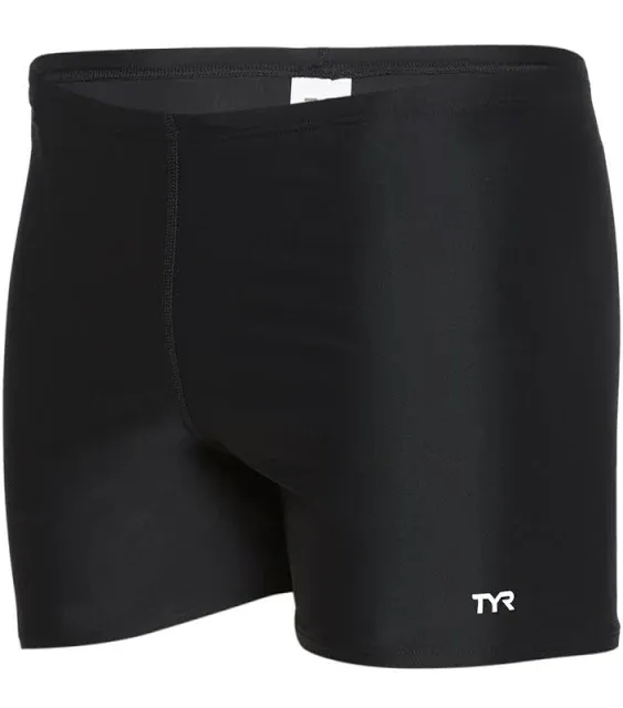 TYR Men's Square Leg TYReco Solid Black 32