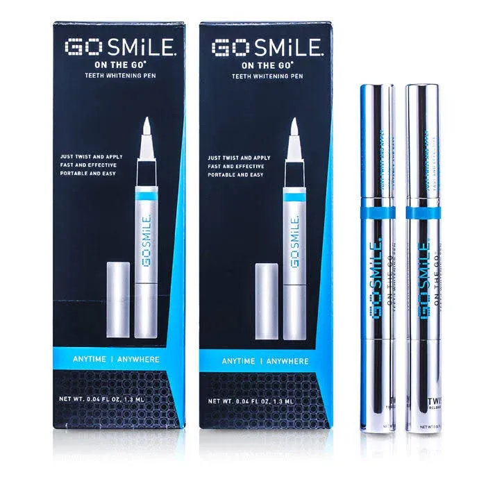 GO Smile On The Go Teeth Whitening (Whitening Pen (2 Pack)