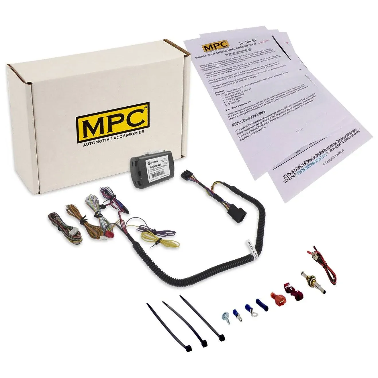 MPC Factory Remote Activated Remote Start Kit for 2008-2013 Dodge Avenger - Plug ...