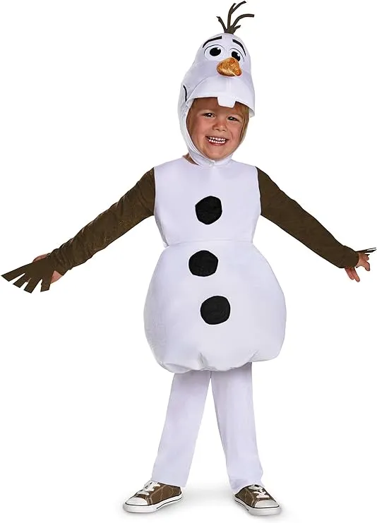 Disguise baby-boys Olaf Toddler Classic Costume, Official Frozen Halloween CostumeCostume