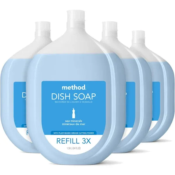 Method 328101-XCP4 Dish Soap Refill Sea Mineral Scent Liquid 54 oz - pack of 4