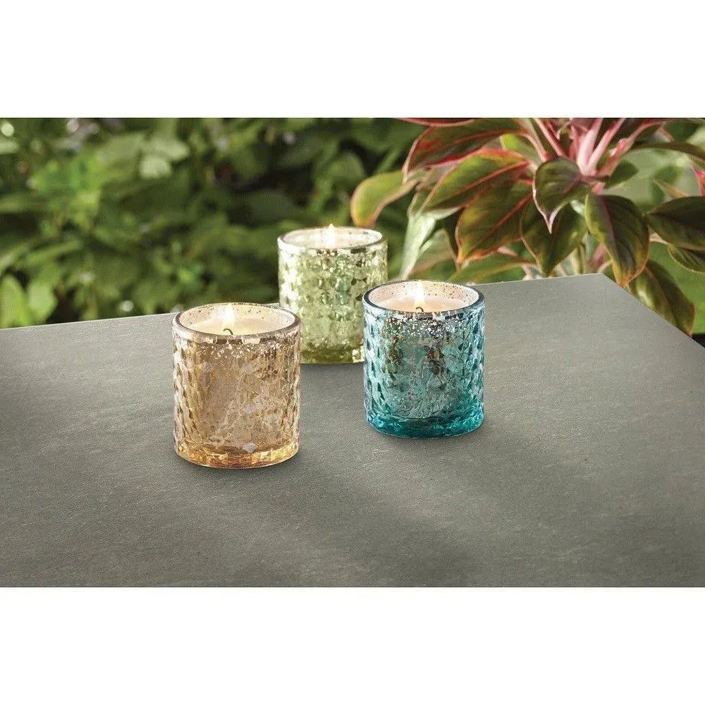 Better Homes and Garden 3 Pack Outdoor Candles Citronella and Lemongrass 3&#034; tall