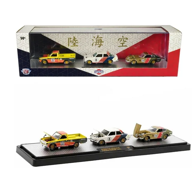 Datsun Set of 3 Pieces Limited Edition to 2750 Pieces Worldwide 1/64 Diecast ...