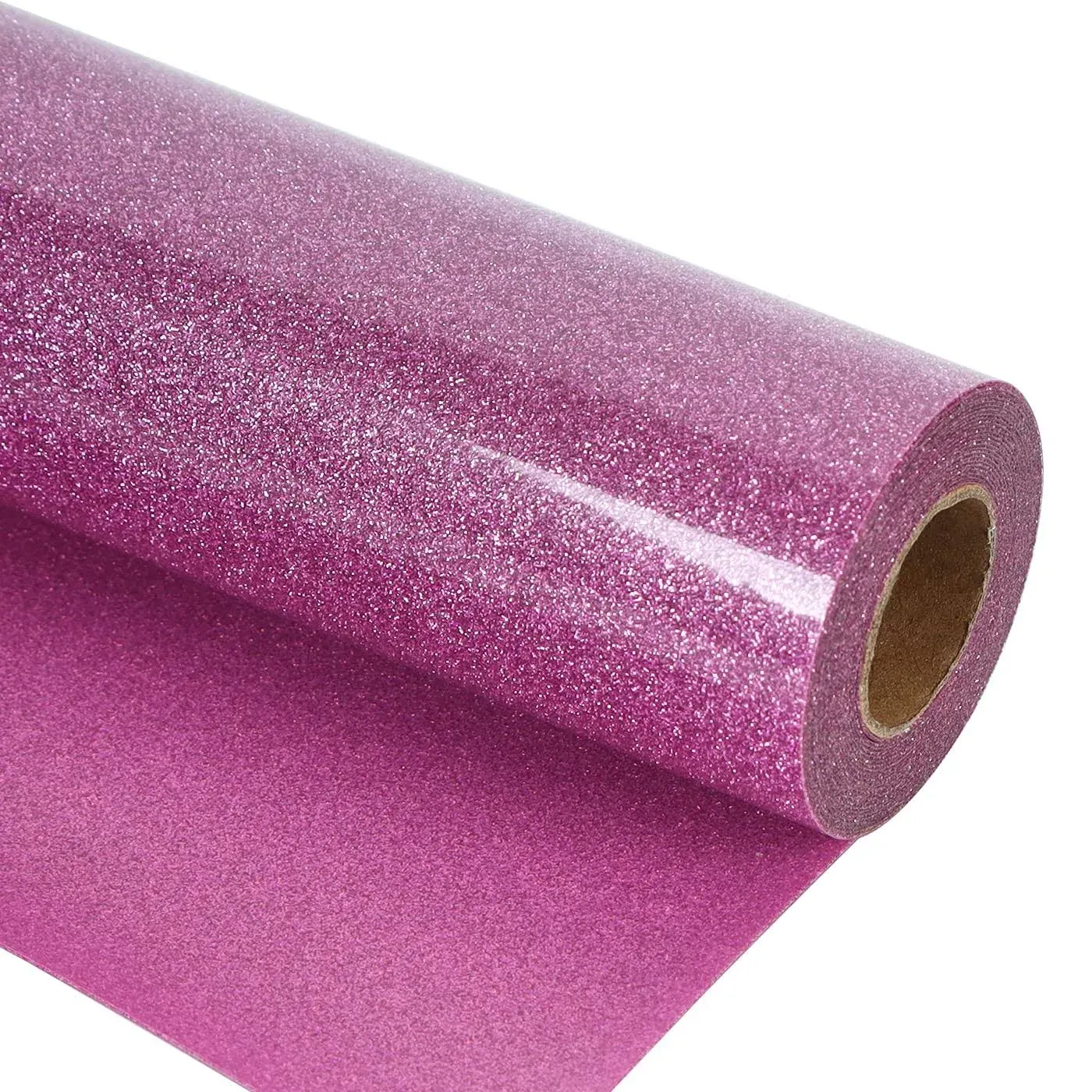 guangyintong Glitter Purple Pink Heat Transfer Vinyl Roll for T-shirts HTV 12”X ...