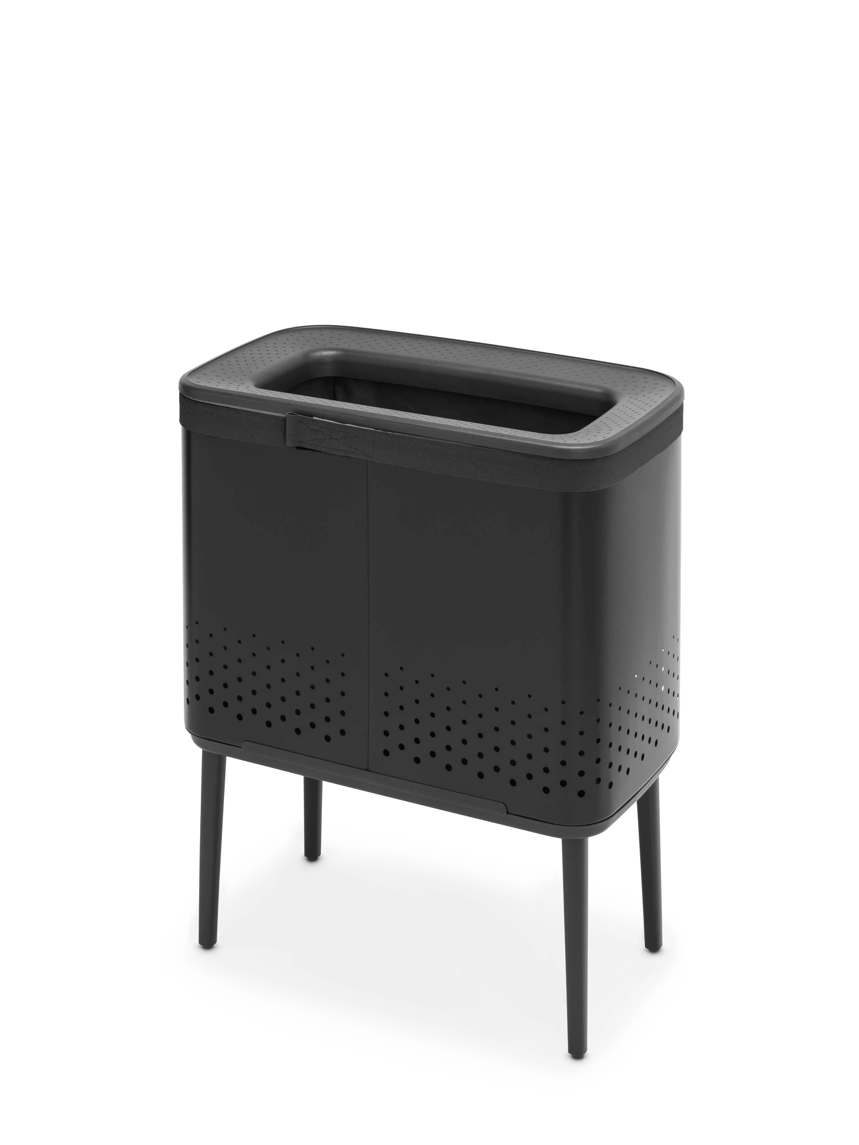 Brabantia Bo Laundry Hamper, 16 Gallon, 60 Liter - Matte Black